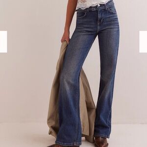 We The Free Dark Blue Boot Cut Jeans